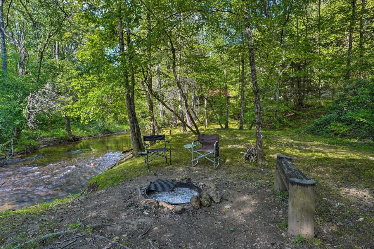 Cozy Tellico Plains Cabin With Large Mountain Creek! 외부 사진